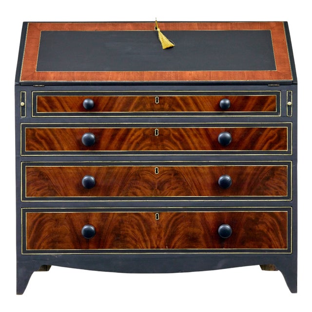 Victorian Painted Bureau, 1890s For Sale