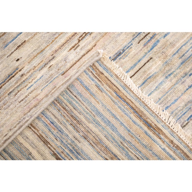 Cream Fine Contemporary Gabbeh Wool Rug 8'3" X 9'8" For Sale - Image 8 of 8