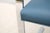 Ludwig Mies Van Der Rohe Brno Flat Bar Chair in Indigo Blue Vinyl by Gordon For Sale - Image 17 of 18
