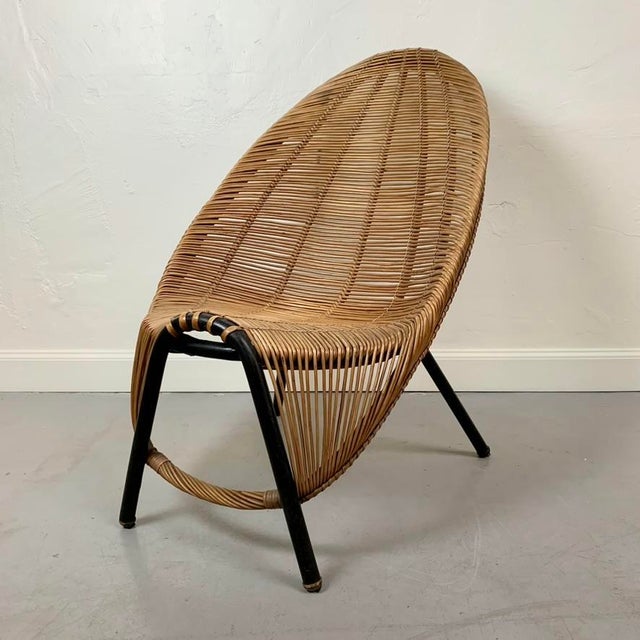 Mid-Century Modern Polish Sculptural Lounge Chair by Wladyslaw Wolkowski, 1955 For Sale - Image 3 of 15