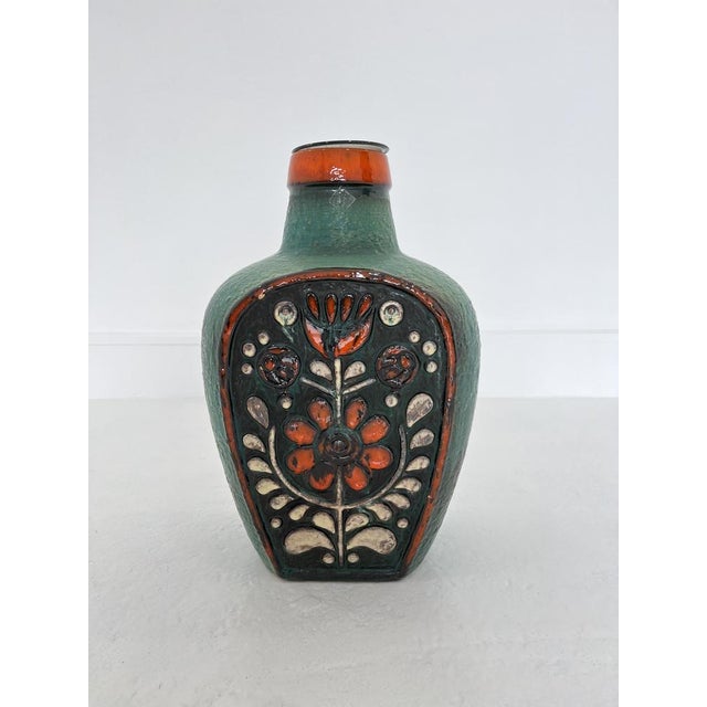 Black Mid-Century Modern Floor Vase by Dieter Peter for Carstens, 1960s For Sale - Image 8 of 8