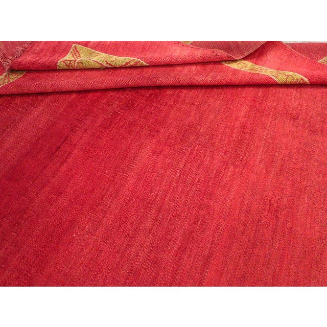 Red Galerie Shabab Collection Early 20th Century Turkish Oushak Room Size Carpet For Sale - Image 8 of 8