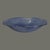 Mid-Century Modern Late 20th Century Italian Art Glass Cadet Blue Frosted "Cive" Platter Original Label For Sale - Image 3 of 8