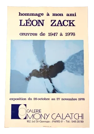 Leon Zack Exhibition Poster, 1976