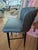 Contemporary Set of 4 Superior Seating Hospitality Teal Kravet Vinyl Barstools For Sale - Image 3 of 8