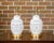 1920s White Porcelain Asian Vases with Geometric Décor Made into Table Lamps - a Pair For Sale - Image 4 of 9