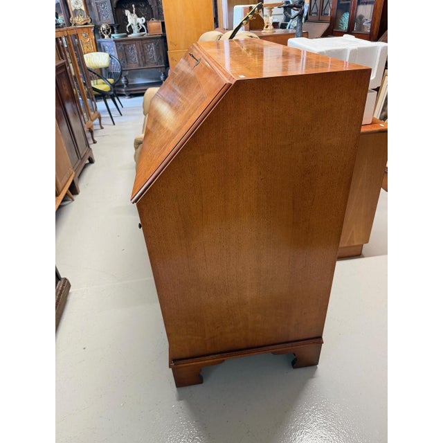 Vintage Walnut Secretaire, 2000s For Sale - Image 3 of 8