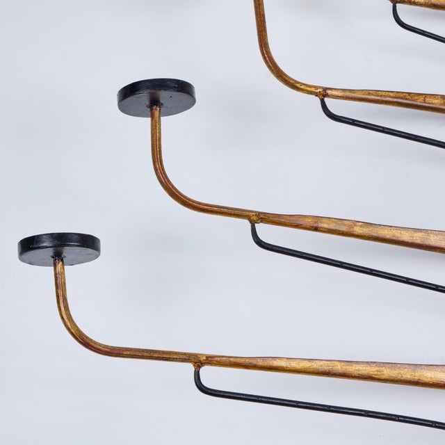 Gilt Wroght Iron Candelabra For Sale In Los Angeles - Image 6 of 8