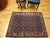 Navy Blue Antique Persian Senneh Area Rug, Hand-Knotted Wool, Herati Pattern & Gol Farang Border, Navy & Light Blue, 4x5 For Sale - Image 8 of 18