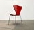 Red Set of Model 3107 Chairs by Arne Jacobsen for Fritz Hansen, Denmark, 1997 For Sale - Image 8 of 18