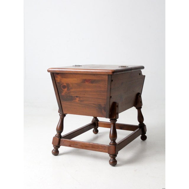 Mid-Century Colonial Revival Magazine Rack End Table For Sale - Image 6 of 18