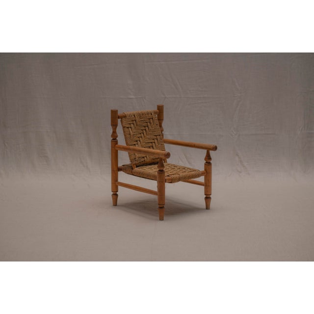 Vintage French Armchair by Adrien Audoux & Frida Minet, 1950s For Sale - Image 14 of 14