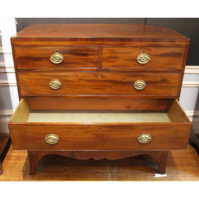 Wood Circa 1780-1800 George III Straight Front Chest of Drawers For Sale - Image 7 of 9