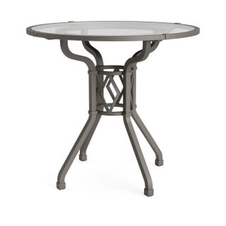 Brown Jordan Venetian 30" Round Dining Table, Mica frame For Sale