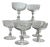 Vintage Crystal Champagne Glasses, 1950s, Set of 7 For Sale