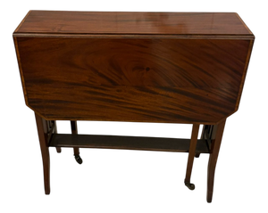 Antique Edwardian Inlaid Mahogany Sutherland Table, 1900s