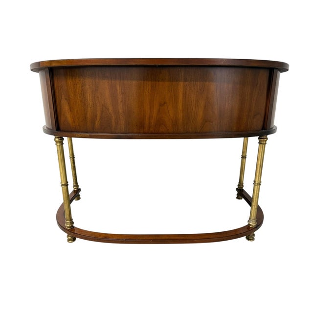 Sligh-Lowry Furniture Co. 1980 Brass Leg Sligh Desk For Sale - Image 4 of 16