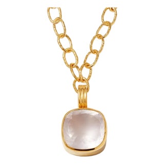 Maxi Pendant, Rose Quartz For Sale