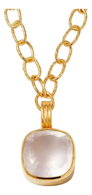 Maxi Pendant, Rose Quartz
