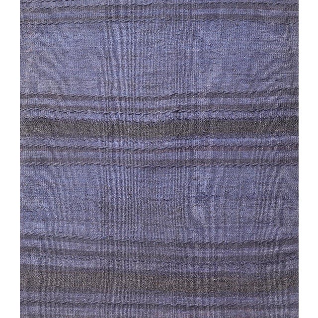 Vintage Turkish Kilim Runner in Deep Blue and Purple Tones 2'2 X 7'4 For Sale - Image 4 of 10
