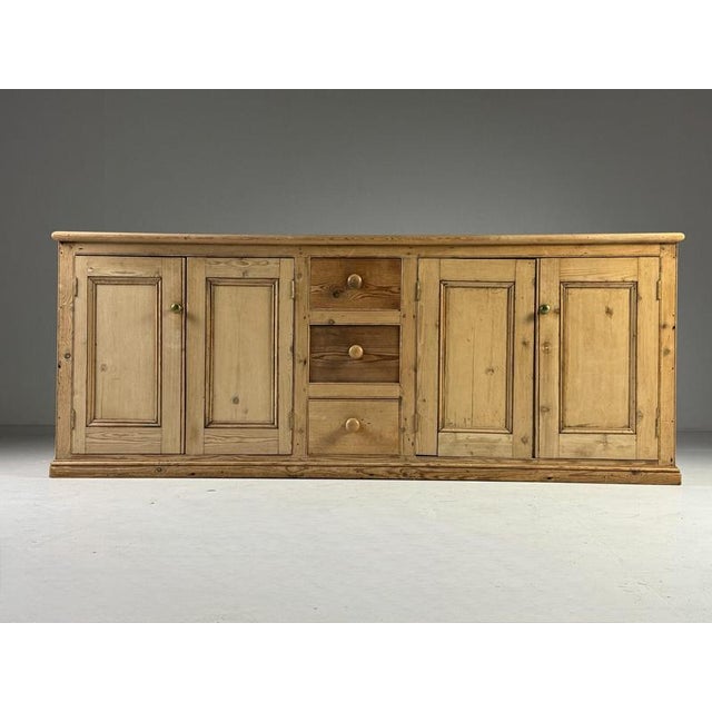 19th Century English Pine Sideboard For Sale - Image 8 of 18