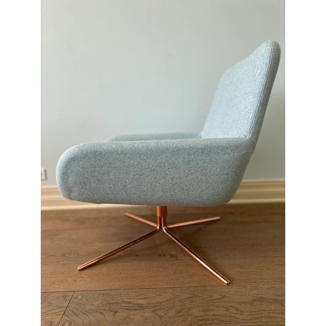 Mid-Century Modern Danish Design Swivel Chair For Sale - Image 3 of 10
