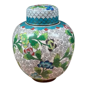 Antique Chinese Cloisonné Ginger Jar