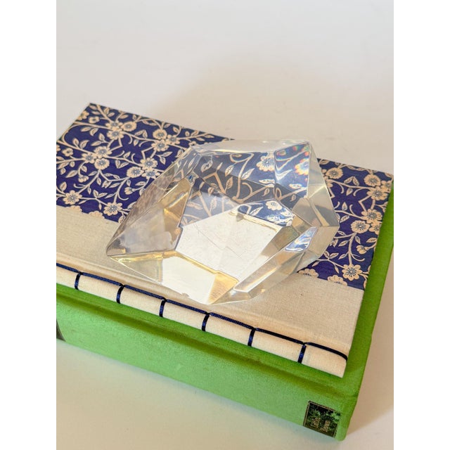 Vintage Modern Sculptural Abstract Acrylic Lucite Gemstone Paperweight Object Art, Large For Sale - Image 13 of 16