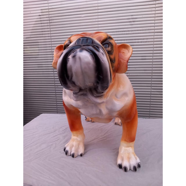 Ceramic Figure of Bulldog, 1990s For Sale - Image 4 of 10