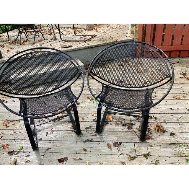 Black Tempestini for Salterini Cantilever Radar Chairs - A Pair For Sale - Image 8 of 8