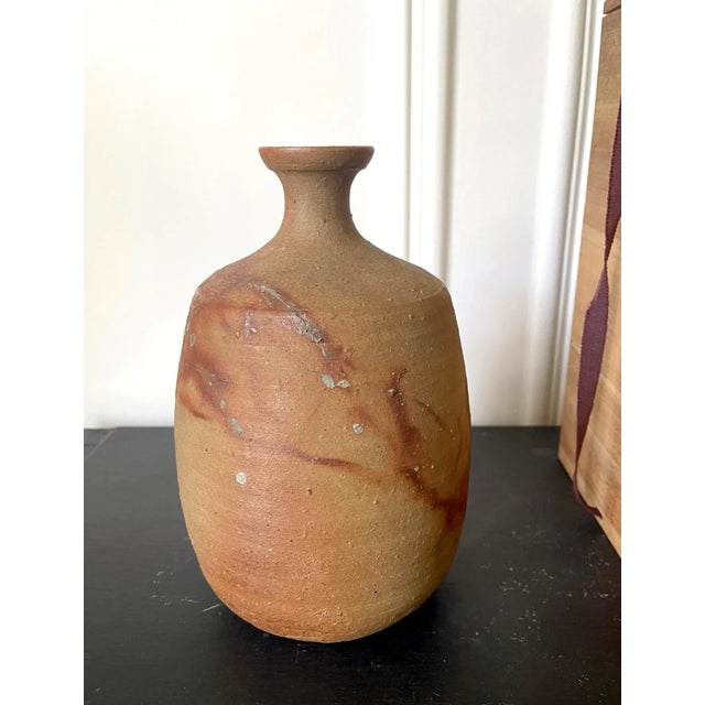 Contemporary Modern Studio Vase Bizen Ware by Jun Isezaki For Sale - Image 3 of 13