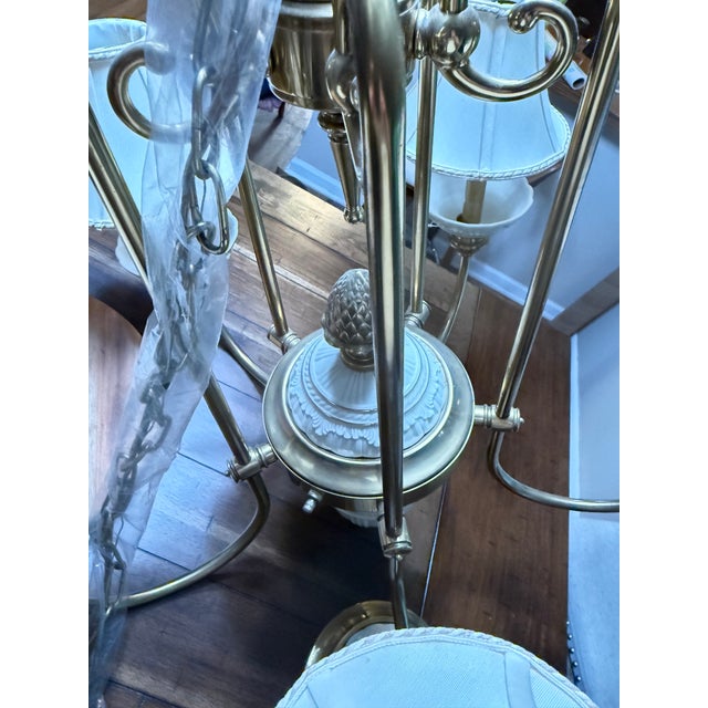 Art Deco Lenox Chandelier For Sale - Image 3 of 11