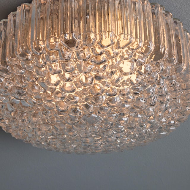 Metal 1960s Helena Tynell Model #A668 Bubble Glass Flush Mount for Limburg For Sale - Image 7 of 14