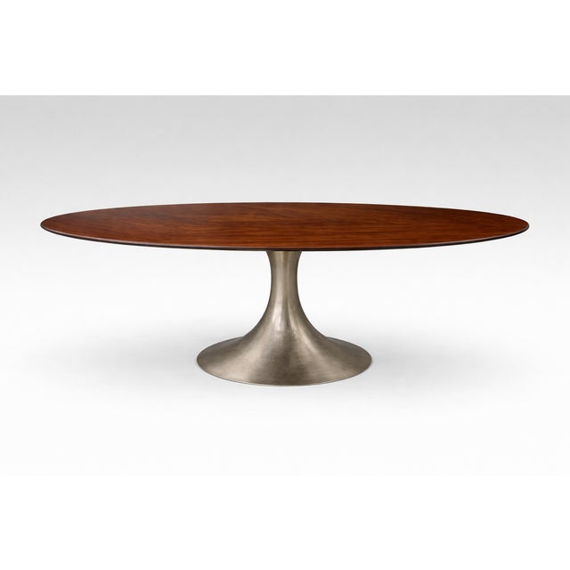 Santos Rosewood top and Dante Brass base a statement of quiet sophistication. Perfectly scaled for intimate dinners or...