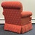 English Recently Reupholstered Swivel Chair With Ottoman For Sale - Image 3 of 10