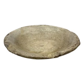 Vintage Stone Plate For Sale