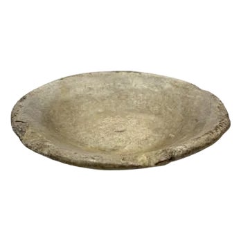 Vintage Stone Plate For Sale