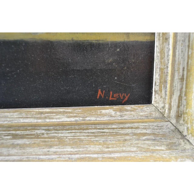 American Antique Painting of President Roosevelt & King George, Listed Artist For Sale - Image 3 of 3