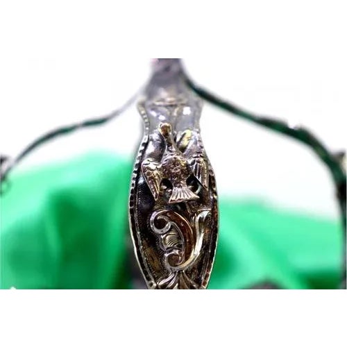 Silver Crown with Reliefs of Acanthus Leaves For Sale - Image 5 of 9