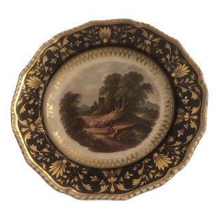 Early 19th Century Bloor Derby Scenic Plate For Sale