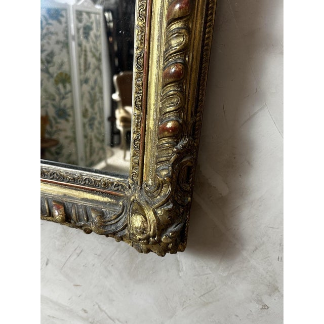Antique Mirror in Wood, 1800s For Sale - Image 5 of 11