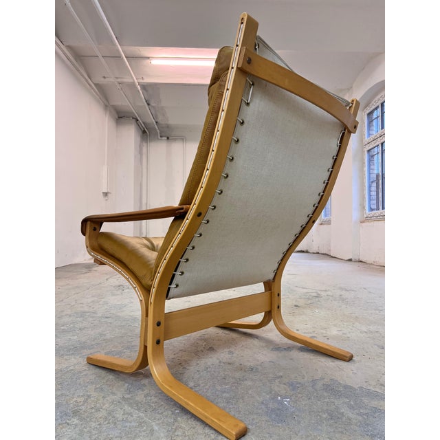 Ingmar Relling Siesta Chair in Genuine Leather by Ingmar Relling for Westnofa For Sale - Image 4 of 11