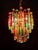 Metal Murano Glass Chandelier with Trihedral Prisms in the style of Venini, Venice, Italy, 1972 For Sale - Image 7 of 11