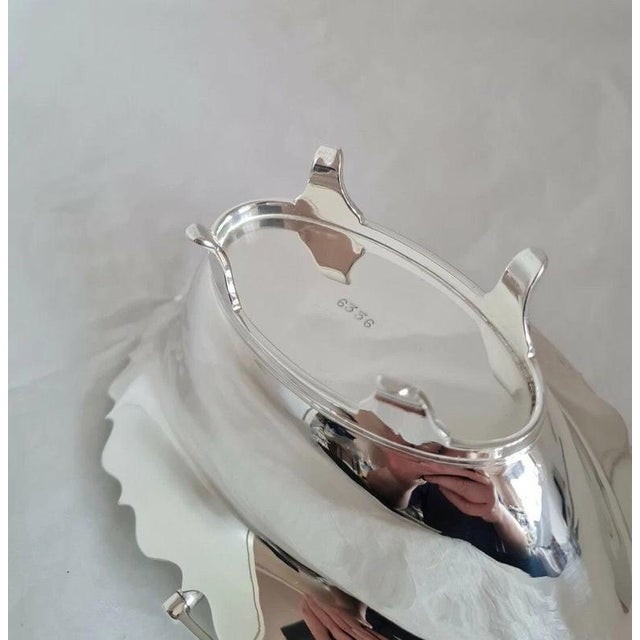 Sterling Silver Swing-Handle Basket from Joseph Rodgers & Sons, 1919 For Sale - Image 9 of 11