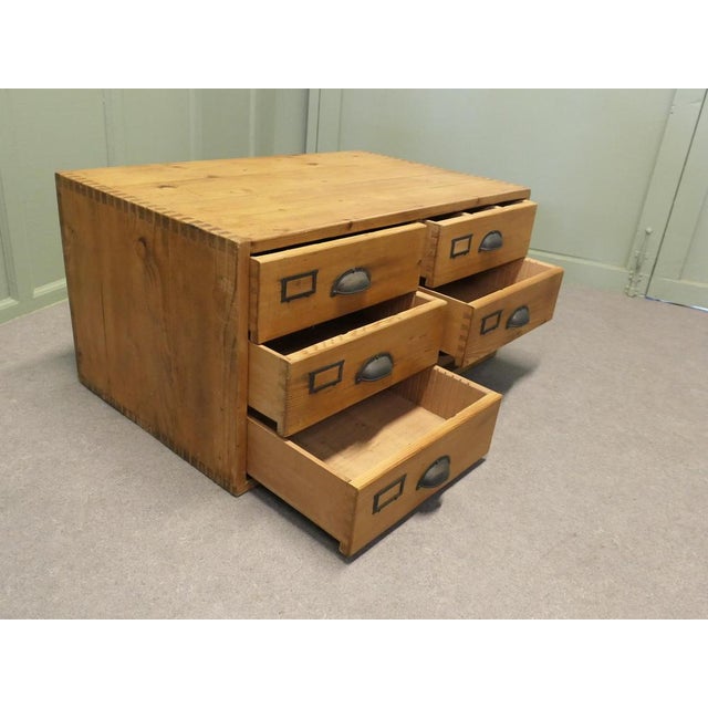 Pine Filing Cabinet with Drawers, 19th Century For Sale - Image 6 of 9