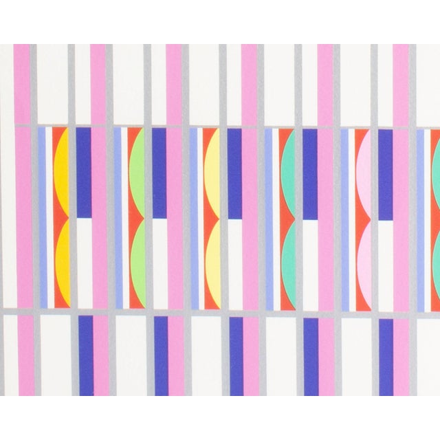 Printmaking Materials “Twelve Tribes of Israel: Asher” Serigraph Print by Yaacov Agam For Sale - Image 7 of 8