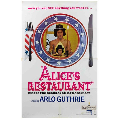 Alice's Restaurant 1969 Movie Poster, USA, 1969 For Sale