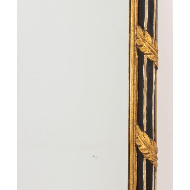 Neoclassical Style Ebonized and Giltwood Mirror For Sale In New York - Image 6 of 9