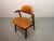 Mid-Century Cognac Leatherette Cowhorn Dining Chair by Tijsseling for Hulmefa, Netherlands, 1970s For Sale - Image 4 of 12
