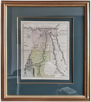 Antique Framed Map of Egypt by Weigel, 1720